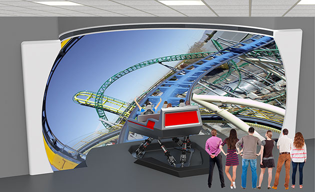 Roller coaster simulator