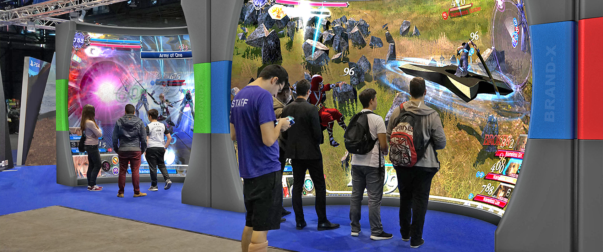 Virtual reality trade show booths