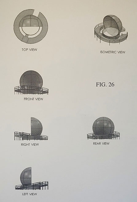 Drawings of a dome structure